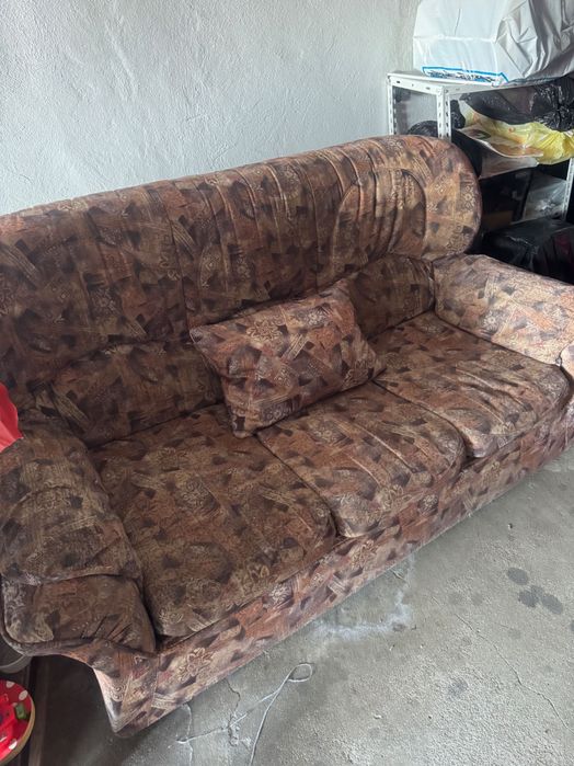 Sofá cama rústico 3 lugares