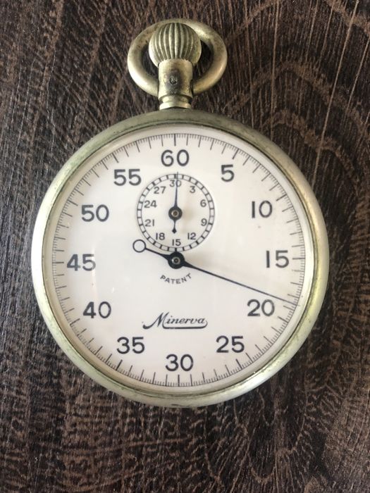 Zabytkowy stoper kieszonkowy marki Minerva Vintage