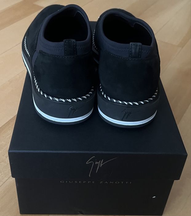 Buty męskie zamszowe GIUSEPPE ZANOTTI , rozmiar 40,czarne