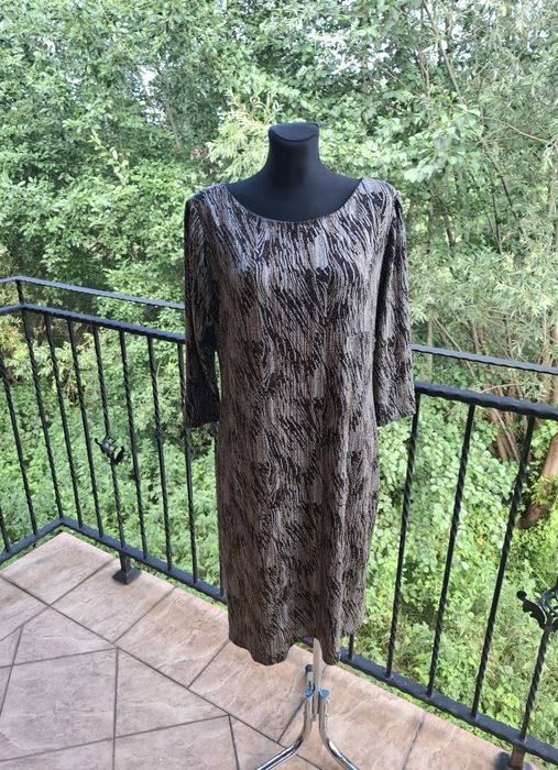 Sukienka midi mieniąca błyszcząca marka Allison rozmiar XXl 44 / XXXL 46