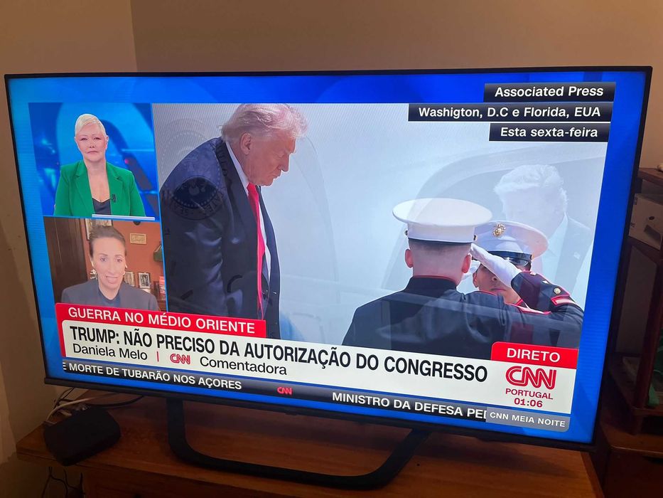 SMARTV HISENSE 55" UHD 4K como nova