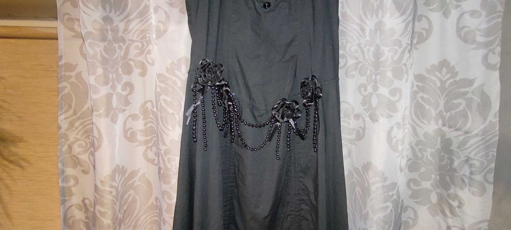Sukienka czarna M gothic