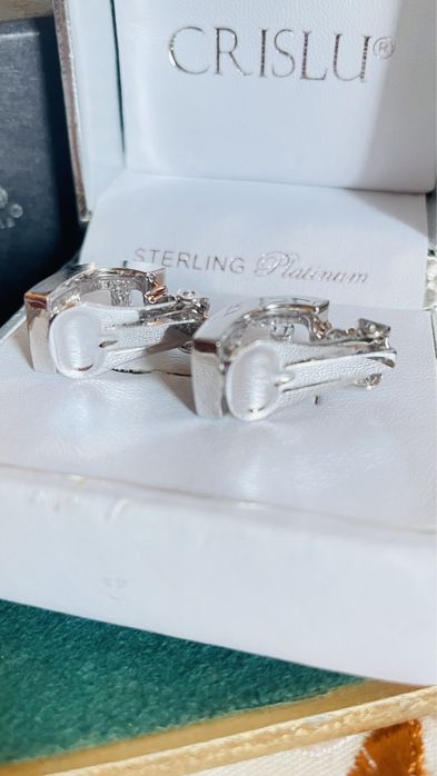 Кліпси CRISLU (USA) зі стразами Swarovski