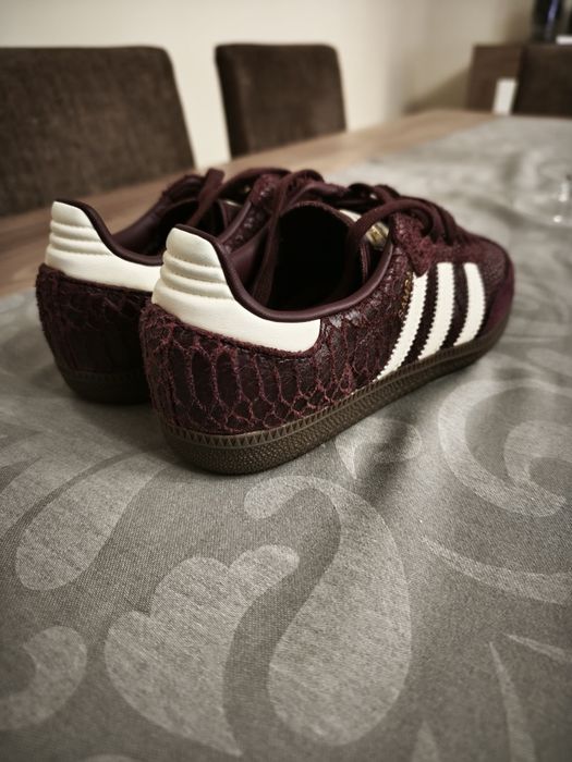 tenis mulher adidas samba og burgundy tamanho 36