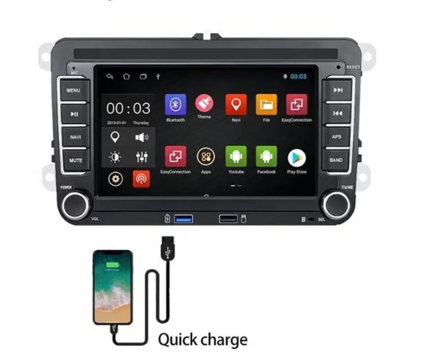 Radio android 7" Vw Golf/Passat/Siroco/Polo/Skoda/SEAT+ Carplay