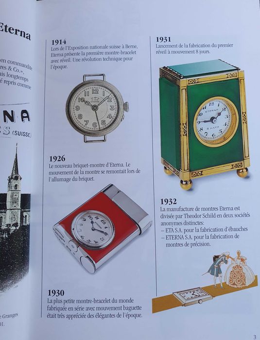 ETERNA-MATIC - 2 Catálogos / Livros Oficiais de Relógios - 2001