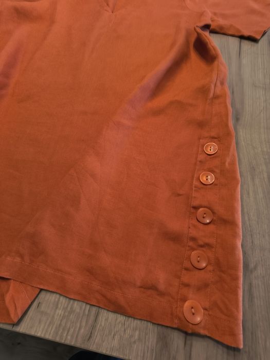 Lniana tunika Paul Costelloe Living roz XXL 48-50