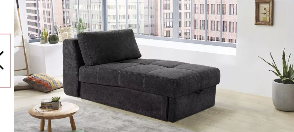 Łóżko 1 osobowe rozkładane z schowkiem