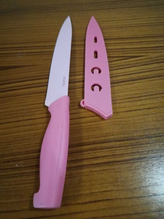 Nóż Mukizu uniwersalny, różowy 32 cm