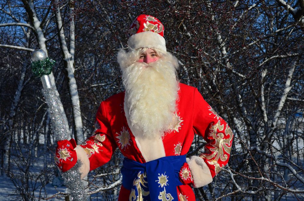 Дед Мороз! Роскошный костюм. Новогоднее шоу мыльных пузырей. Видео!