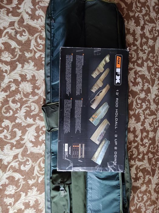 Чехол для пяти или трёх карповых удилищ FOX FX 13ft