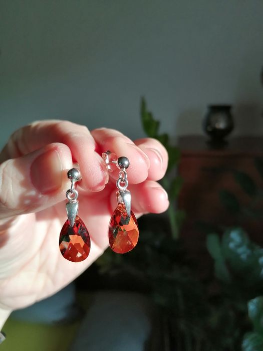 Srebrne kolczyki Swarovski 925