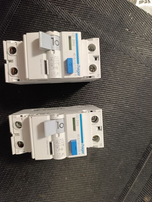 Диференціальне реле ПЗВ Hager CD216J 2P 16A 30 mA тип A (40а)