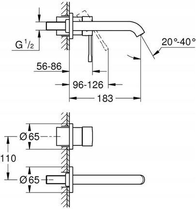 GROHE Essence bateria umywalkowa podtynkowa