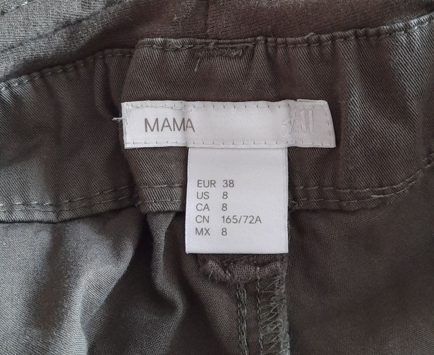 Krótkie spodenki ciążowe ciemnozielone