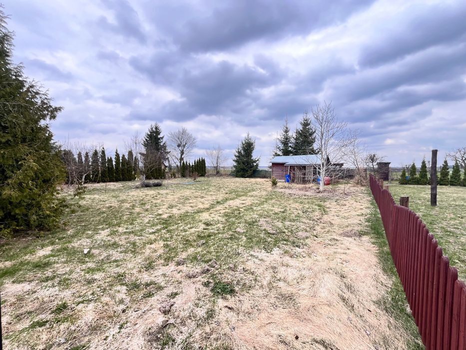 Działka rekreacyjna 767 m² z domkiem Mierki 1 km od jeziora Jemiołowo