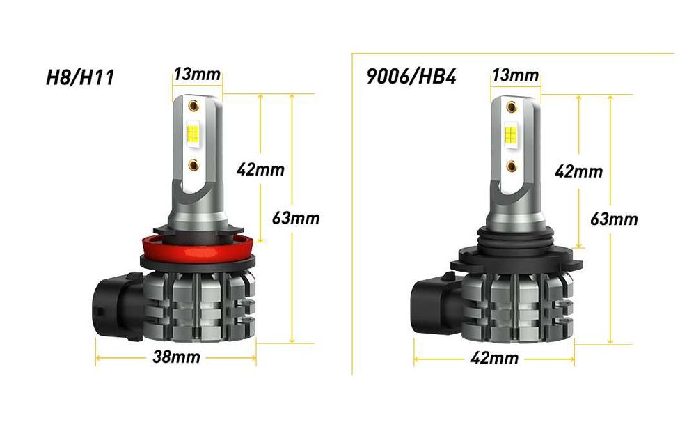 Auxito LED Протитуманні лампи H11 H8 H9 HB4 Canbus (без помилок)