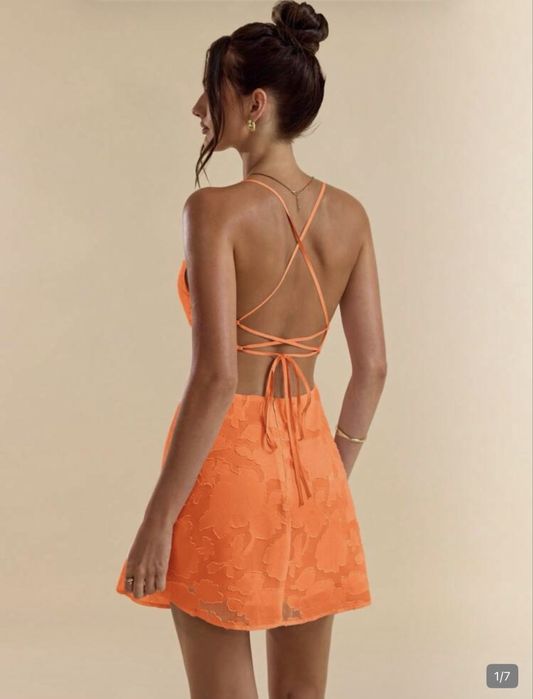 Літній сарафан помаранчевий