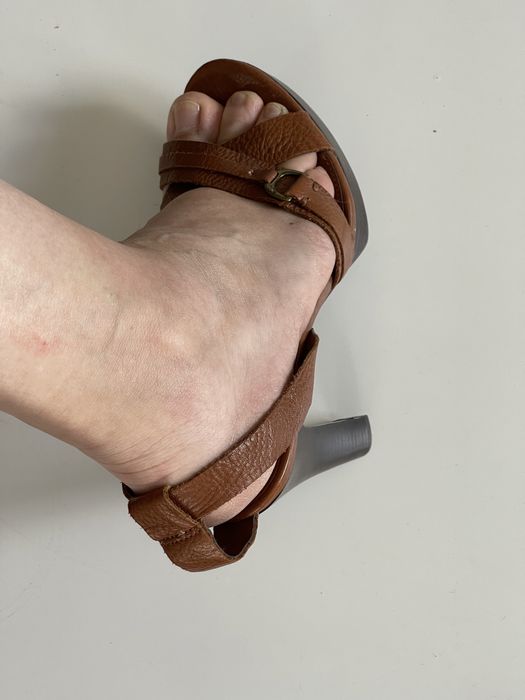 Buty Ralph Lauren sandały r. 39 nowe na obcasie skórzane