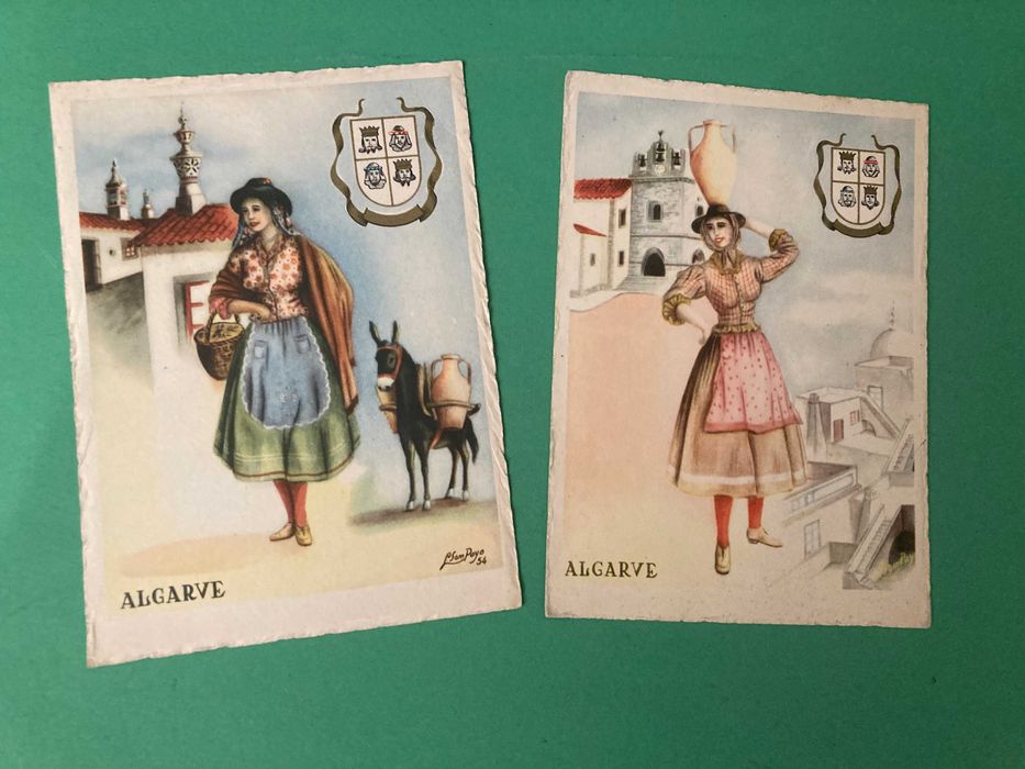 Lote de 5 Postais Portugal e suas Maravilhas Anos 50 - Novos