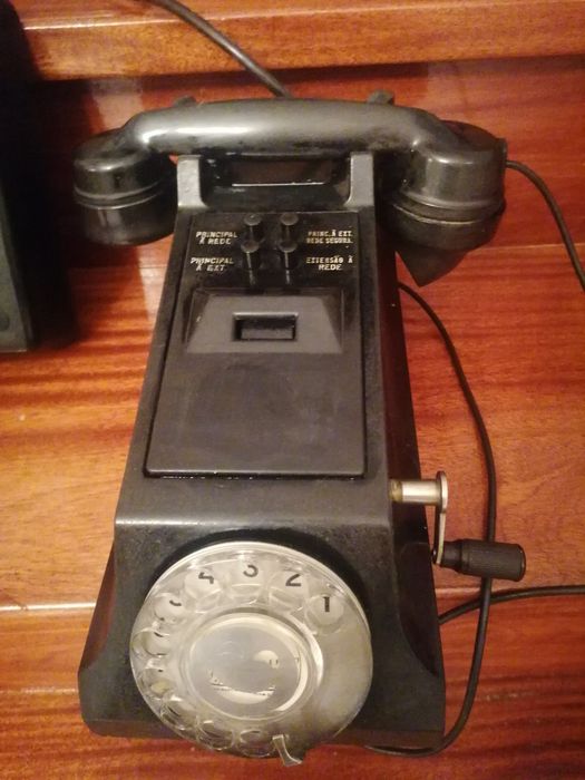 Telefone muito ANTIGO e raro  anos 1950-1960 com caixa de transmissão
