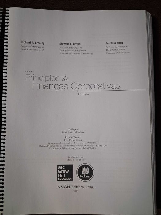 Livro de cópias - Princípios de Finanças  Corporativas