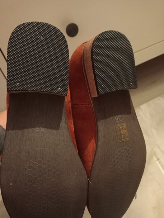 Buty botki zamszowe 38