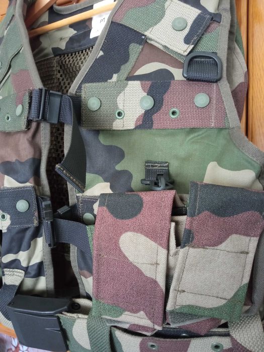 Colete táctico de assalto do Exército Francês militar para combate airsoft M