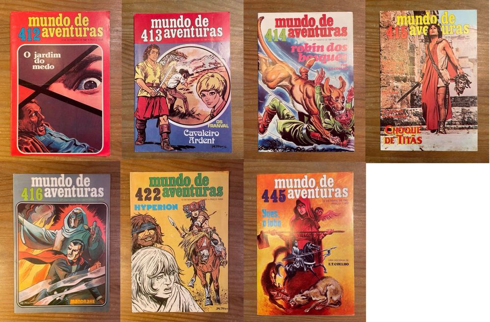 Pack 7 livros - BD - Mundo de Aventuras (portes grátis)