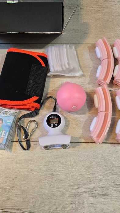 K-MART u5 Hula Hoop z inteligentną wagą różowy  regulacja 56-112 cm