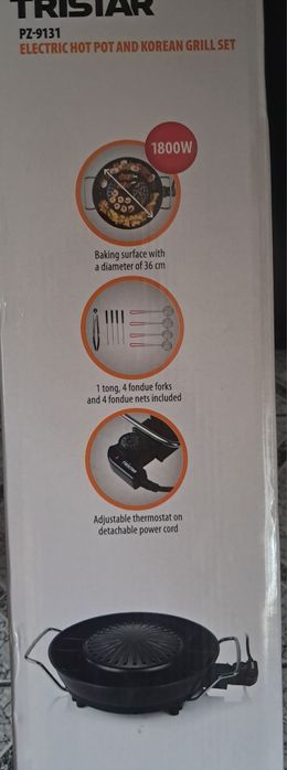 Elektryczny Koreański Grill 1800W 36cm TRISTAR