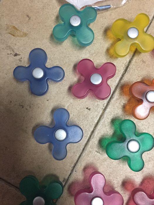 Puxadores em forma de flor