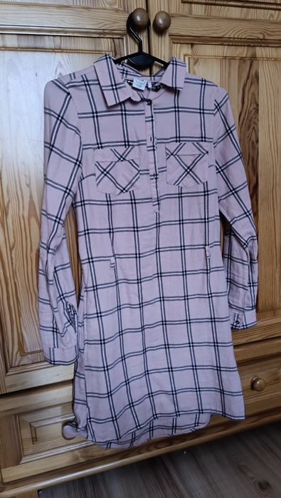 Sukienka 152 cool club smyk różowa srebrna