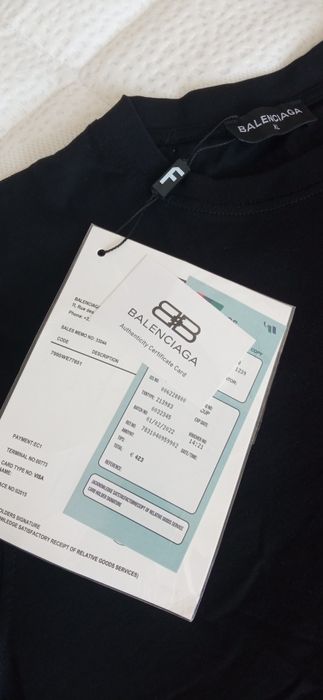 Nowa czarna koszulka balenciaga Interpol r. XL