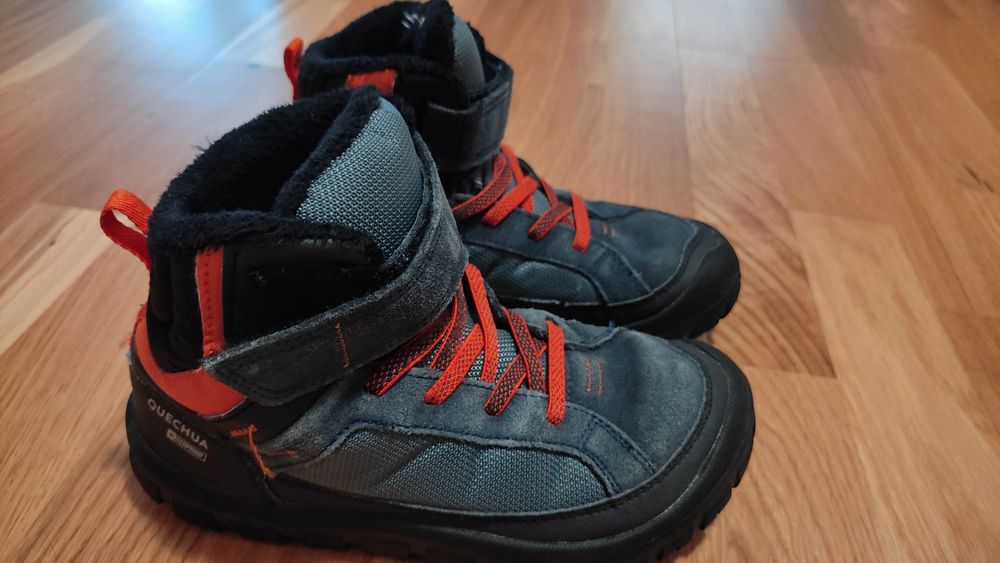Ciepłe buty zimowe Decathlon r. 33 wkładka 20, 5 cm