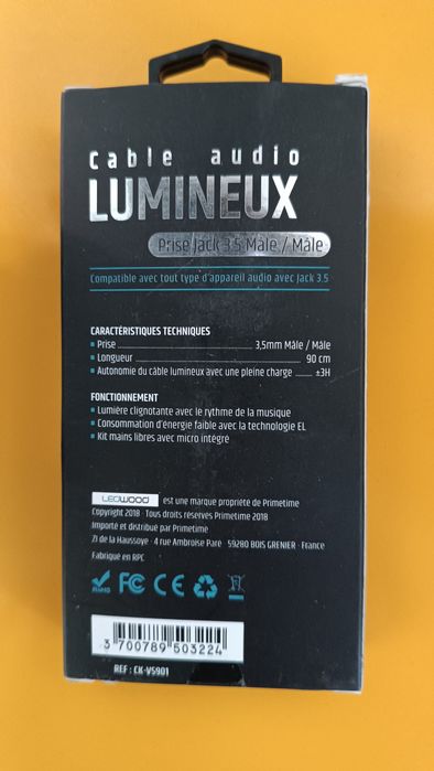 Аудіо кабель AUX jack 3,5