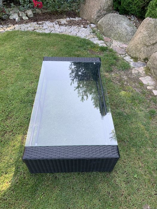 Stolik kawowy ratanowy