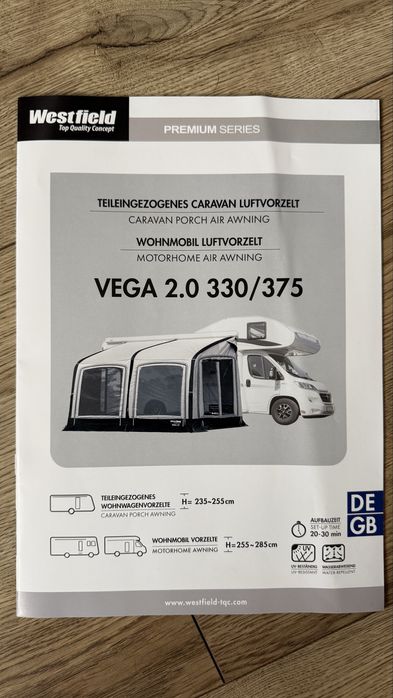 Przedsionek Westfield Vega 330 - 2.0