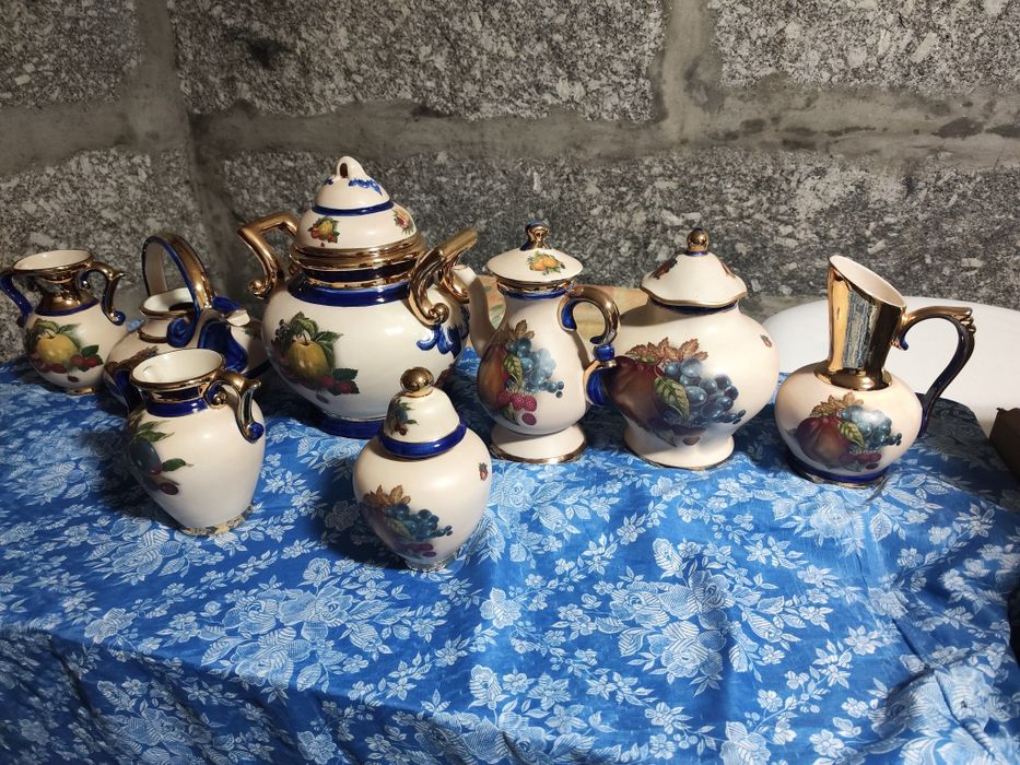 Conjunto 9 peças de loiça de decoração de cozinha