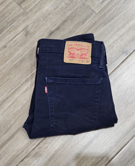 Męskie spodnie Levis 510 W31 L32 Granatowe Jeansy Denim Levi's