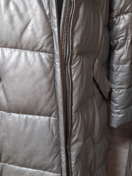 Пуховик Турция, экокожа.