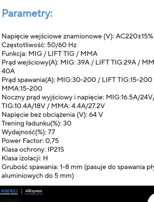 Spawarka andeli 270pro