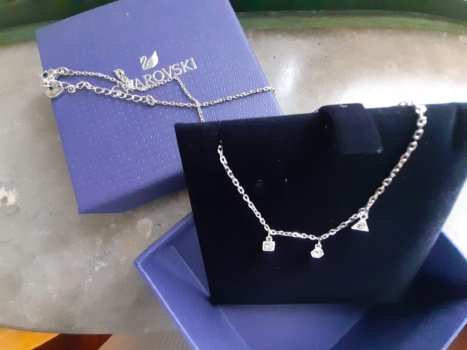 Fio original swarovski, prateado, NOVO