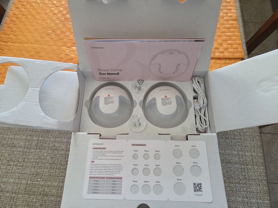 Bomba tira-leite dupla sem fios - Modelo K5