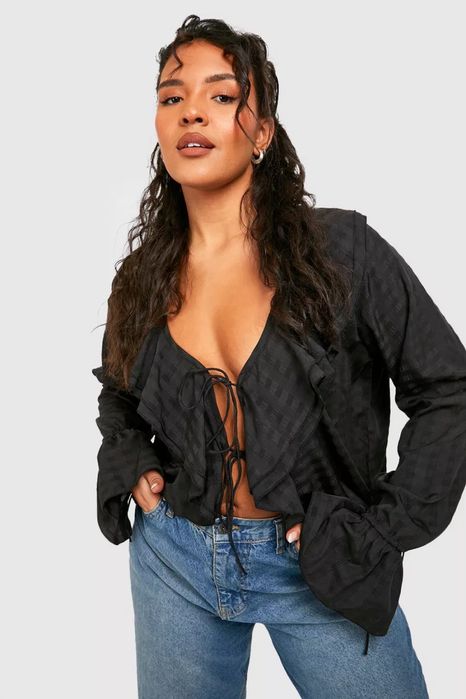 Блузка жіноча на завʼязках