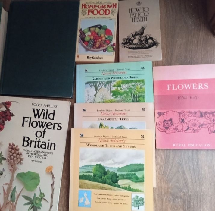 Various books on flowers and gardening