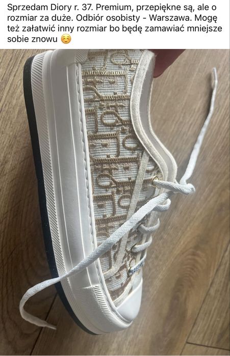 Buty sneakersy trampki dior