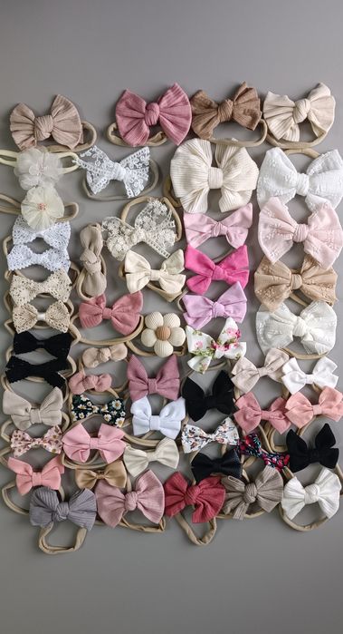 Пов'язки для дівчинки, пов'язки дитячі, бантики, великий асортимент.
