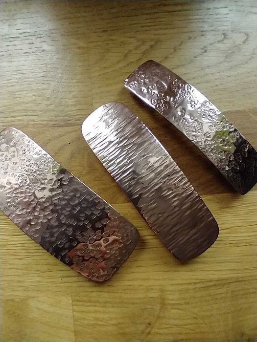 Spinka do włosów miedź rękodzieło artystyczne