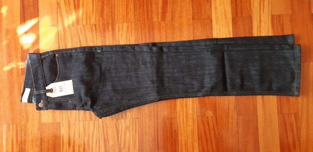 Calças de ganga T14 (W27 L27) Levi`s Strauss 511 originais USA - NOVAS